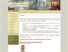 Tablet Screenshot of kurspsychoterapii.info